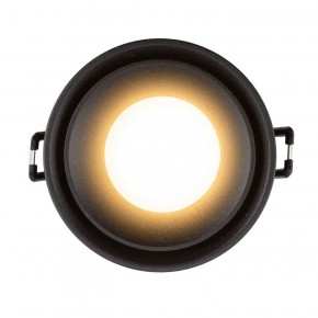 DK2403-BK Встраиваемый светильник влагозащ., IP 44, 10 Вт, GU10, черный, алюминий в Миассе - miass.ok-mebel.com | фото 3