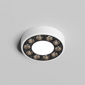DK2440-WB Встраиваемый светильник DUAL 5+5 Вт, LED 4000K, IP 20, d90mm, белый/черный, алюминий/акрил в Миассе - miass.ok-mebel.com | фото