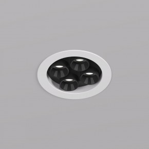 DK2510-WB Встраиваемый светильник SPACE со светодиодом d65 220V 8W 38° 4000К IP20 белый/черный алюминий в Миассе - miass.ok-mebel.com | фото