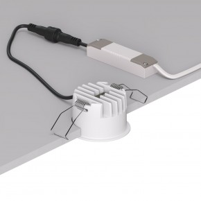 DK2510-WB Встраиваемый светильник SPACE со светодиодом d65 220V 8W 38° 4000К IP20 белый/черный алюминий в Миассе - miass.ok-mebel.com | фото 3