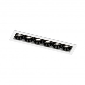 DK2514-WB Встраиваемый светильник SPACE со светодиодом L126mm 220V 10W 38° 4000К IP20 белый/черный алюминий в Миассе - miass.ok-mebel.com | фото 5