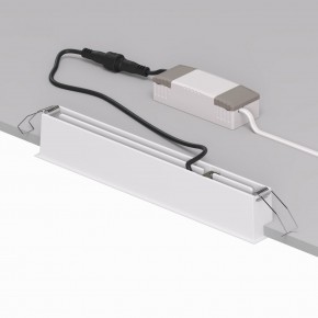 DK2515-WB Встраиваемый светильник SPACE со светодиодом L240mm 220V 20W 38° 4000К IP20 белый/черный алюминий в Миассе - miass.ok-mebel.com | фото 3
