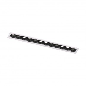 DK2515-WB Встраиваемый светильник SPACE со светодиодом L240mm 220V 20W 38° 4000К IP20 белый/черный алюминий в Миассе - miass.ok-mebel.com | фото 4