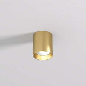 DK2610-SB Накладной светильник SHINE TUBE со светодиодом, D70*H80, IP20, 3000К, 10W, RA?90, сатинированная латунь, алюминий в Миассе - miass.ok-mebel.com | фото