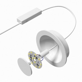 DK2700-WH Встраиваемый светильник, IP 20, 7 Вт, LED 3000, белый, алюминий в Миассе - miass.ok-mebel.com | фото 4