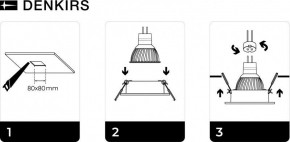 DK3021-BK Встраиваемый светильник, IP 20, 10 Вт, GU5.3, LED, черный, пластик в Миассе - miass.ok-mebel.com | фото 5
