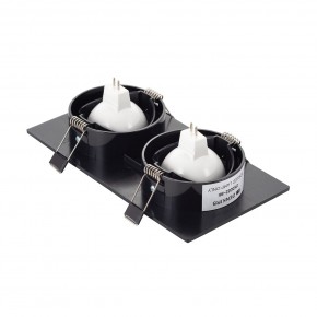 DK3022-BK Встраиваемый светильник, IP 20, 10 Вт, GU5.3, LED, черный, пластик в Миассе - miass.ok-mebel.com | фото 3