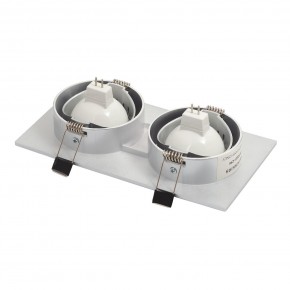 DK3022-CM Встраиваемый светильник, IP 20, 10 Вт, GU5.3, LED, серый, пластик в Миассе - miass.ok-mebel.com | фото 4