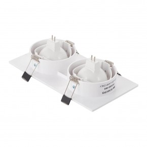 DK3022-WH Встраиваемый светильник, IP 20, 10 Вт, GU5.3, LED, белый, пластик в Миассе - miass.ok-mebel.com | фото 3