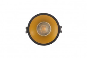 DK3026-BG Встраиваемый светильник, IP 20, 10 Вт, GU5.3, LED, черный/золотой, пластик в Миассе - miass.ok-mebel.com | фото