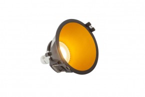 DK3026-BG Встраиваемый светильник, IP 20, 10 Вт, GU5.3, LED, черный/золотой, пластик в Миассе - miass.ok-mebel.com | фото 3