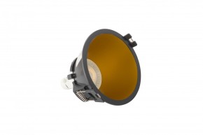 DK3026-BG Встраиваемый светильник, IP 20, 10 Вт, GU5.3, LED, черный/золотой, пластик в Миассе - miass.ok-mebel.com | фото 4