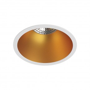 DK3026-WG Встраиваемый светильник, IP 20, 10 Вт, GU5.3, LED, белый/золотой, пластик в Миассе - miass.ok-mebel.com | фото
