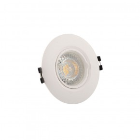 DK3028-WH Встраиваемый светильник, IP 20, 10 Вт, GU5.3, LED, белый, пластик в Миассе - miass.ok-mebel.com | фото 2