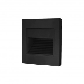 DK3050-BK Светильник встраиваемый в стену, IP 20, LED 3000, 1 Вт, черный пластик в Миассе - miass.ok-mebel.com | фото
