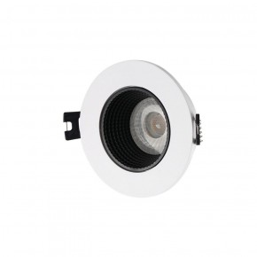 DK3061-WH+BK Встраиваемый светильник, IP 20, 10 Вт, GU5.3, LED, белый/черный, пластик в Миассе - miass.ok-mebel.com | фото