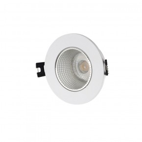 DK3061-WH+CH Встраиваемый светильник, IP 20, 10 Вт, GU5.3, LED, белый/хром, пластик в Миассе - miass.ok-mebel.com | фото