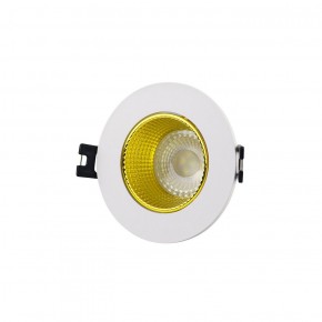 DK3061-WH+YE Встраиваемый светильник, IP 20, 10 Вт, GU5.3, LED, белый/желтый, пластик в Миассе - miass.ok-mebel.com | фото