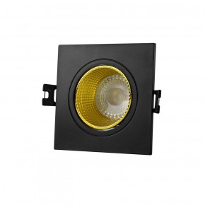 DK3071-BK+YE Встраиваемый светильник, IP 20, 10 Вт, GU5.3, LED, черный/желтый, пластик в Миассе - miass.ok-mebel.com | фото