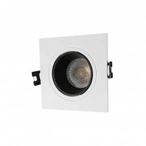 DK3071-WH+BK Встраиваемый светильник, IP 20, 10 Вт, GU5.3, LED, белый/черный, пластик в Миассе - miass.ok-mebel.com | фото