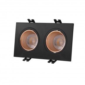 DK3072-BBR Встраиваемый светильник, IP 20, 10 Вт, GU5.3, LED, черный/бронзовый, пластик в Миассе - miass.ok-mebel.com | фото