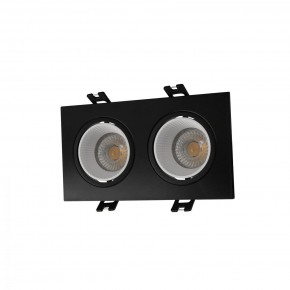 DK3072-BK+WH Встраиваемый светильник, IP 20, 10 Вт, GU5.3, LED, черный/белый, пластик в Миассе - miass.ok-mebel.com | фото