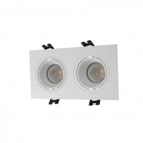 DK3072-WH Встраиваемый светильник, IP 20, 10 Вт, GU5.3, LED, белый/белый, пластик в Миассе - miass.ok-mebel.com | фото
