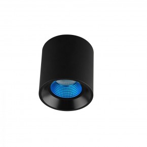 DK3090-BK+CY Светильник накладной IP 20, 10 Вт, GU5.3, LED, черный/голубой, пластик в Миассе - miass.ok-mebel.com | фото