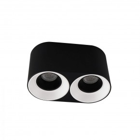 DK3096-BW+BK Светильник накладной IP 20, 10 Вт, GU5.3, LED, черно-белый/черный, пластик в Миассе - miass.ok-mebel.com | фото