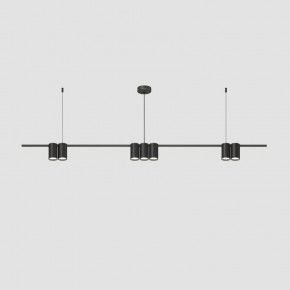 DK4063-BK Подвесной светильник ORBIT, IP20, 7xGU10 LED до 15 Вт, черный матовый, алюминий в Миассе - miass.ok-mebel.com | фото