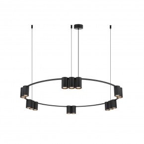 DK4067-BK Подвесной светильник ORBIT, IP20, 15xGU10 LED до 15 Вт, черный матовый, алюминий в Миассе - miass.ok-mebel.com | фото 3