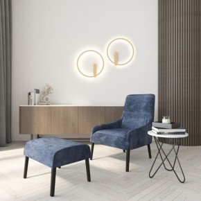 DK5035-SG Бра ROUND со светодиодом, IP20, 24W, 3000/4000/6500K, матовое золото, алюминий в Миассе - miass.ok-mebel.com | фото 7