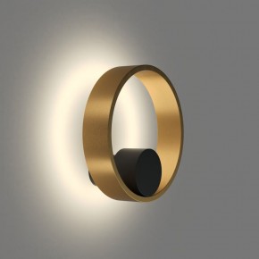 DK5060-BK+SG Бра ORBIT, IP20, 3000К, LED, 10 Вт, черный + сатинированное золото, алюминий в Миассе - miass.ok-mebel.com | фото 3