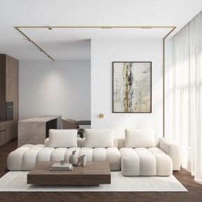 DK5072-SB Бра SHINE WALL со светодиодом, D104*H68, IP20, 3000К, 3W, RA?90, сатинированная латунь, алюминий в Миассе - miass.ok-mebel.com | фото 6