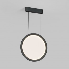 DK6604-BK Подвесной вертикальный светильник Veil со светодиодом H1500 d450 220V 36W 3000-6000K IP20 черный алюминий в Миассе - miass.ok-mebel.com | фото