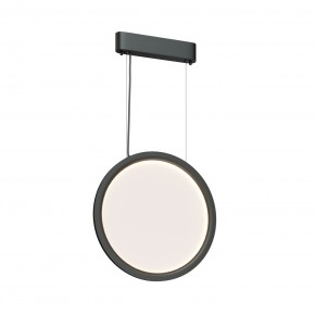 DK6604-BK Подвесной вертикальный светильник Veil со светодиодом H1500 d450 220V 36W 3000-6000K IP20 черный алюминий в Миассе - miass.ok-mebel.com | фото 3