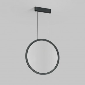 DK6606-BK Подвесной вертикальный светильник Veil со светодиодом H1700 d600 220V 48W 3000-6000K IP20 черный алюминий в Миассе - miass.ok-mebel.com | фото 2