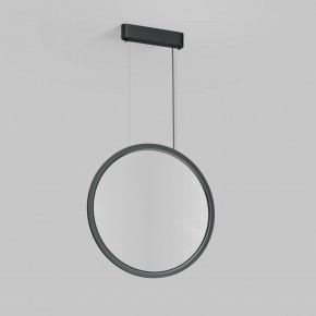 DK6606-BK Подвесной вертикальный светильник Veil со светодиодом H1700 d600 220V 48W 3000-6000K IP20 черный алюминий в Миассе - miass.ok-mebel.com | фото 4