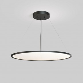 DK6620-BK Подвесной горизонтальный светильник Veil со светодиодом H900 d1000 220V 82W 3000-6000K IP20 черный алюминий в Миассе - miass.ok-mebel.com | фото