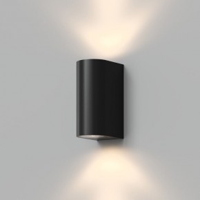 DK9791-BK Настенный уличный светильник NARVIK, IP44, 2хGU10 LED, до 15 Вт, черный, алюминий в Миассе - miass.ok-mebel.com | фото