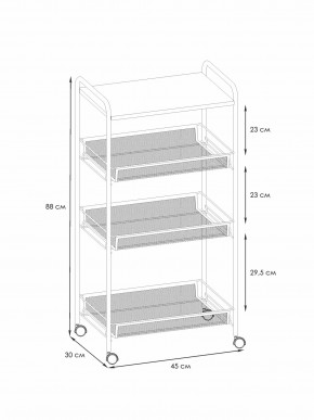 Э 357 С Этажерка "Ладья 34КС" Серый в Миассе - miass.ok-mebel.com | фото 2