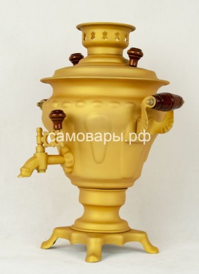 Электрический самовар "Русское золото" матовая груша на 2 литра (Ограниченная серия) в Миассе - miass.ok-mebel.com | фото 1