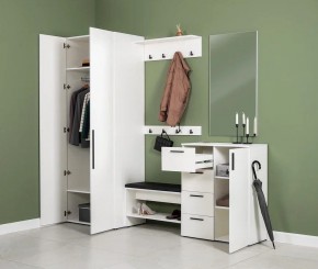 ЭЙР прихожая (модульная) Белый Шагрень в Миассе - miass.ok-mebel.com | фото 27