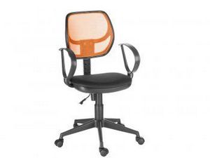 Кресло компьютерное Флеш Рондо (черный/оранжевый) в Миассе - miass.ok-mebel.com | фото 1