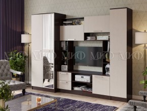 ФЛОРА Стенка (2700) ЛДСП (Дуб Беленый/Венге) в Миассе - miass.ok-mebel.com | фото