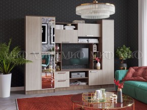 ФЛОРА Стенка (2700) ЛДСП (Ясень шимо светлый/темный) в Миассе - miass.ok-mebel.com | фото