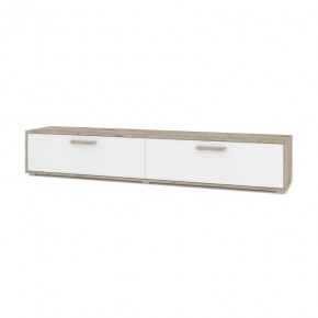 ФЛОРИДА Ф32 Тумба ТВ (дуб серый/белый) в Миассе - miass.ok-mebel.com | фото