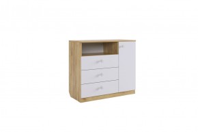 ФОРСАЖ Комод (крафт золотой/белый) в Миассе - miass.ok-mebel.com | фото