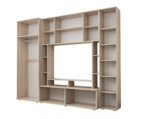 Гостиная Белла (Дуб Сонома/Белый глянец) в Миассе - miass.ok-mebel.com | фото 2