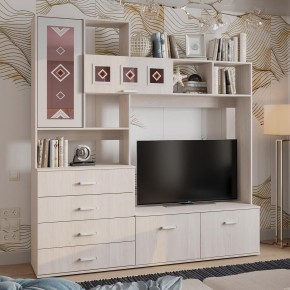 Гостиная Белла (модульная) ясень белый в Миассе - miass.ok-mebel.com | фото 15